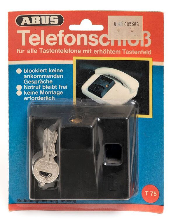 Telefonschloss für Tastentelefone der Firma Abus