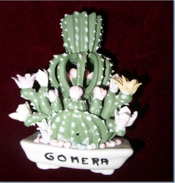 Kerzenständer in Form eines Kaktusses als Souvenir von La Gomera