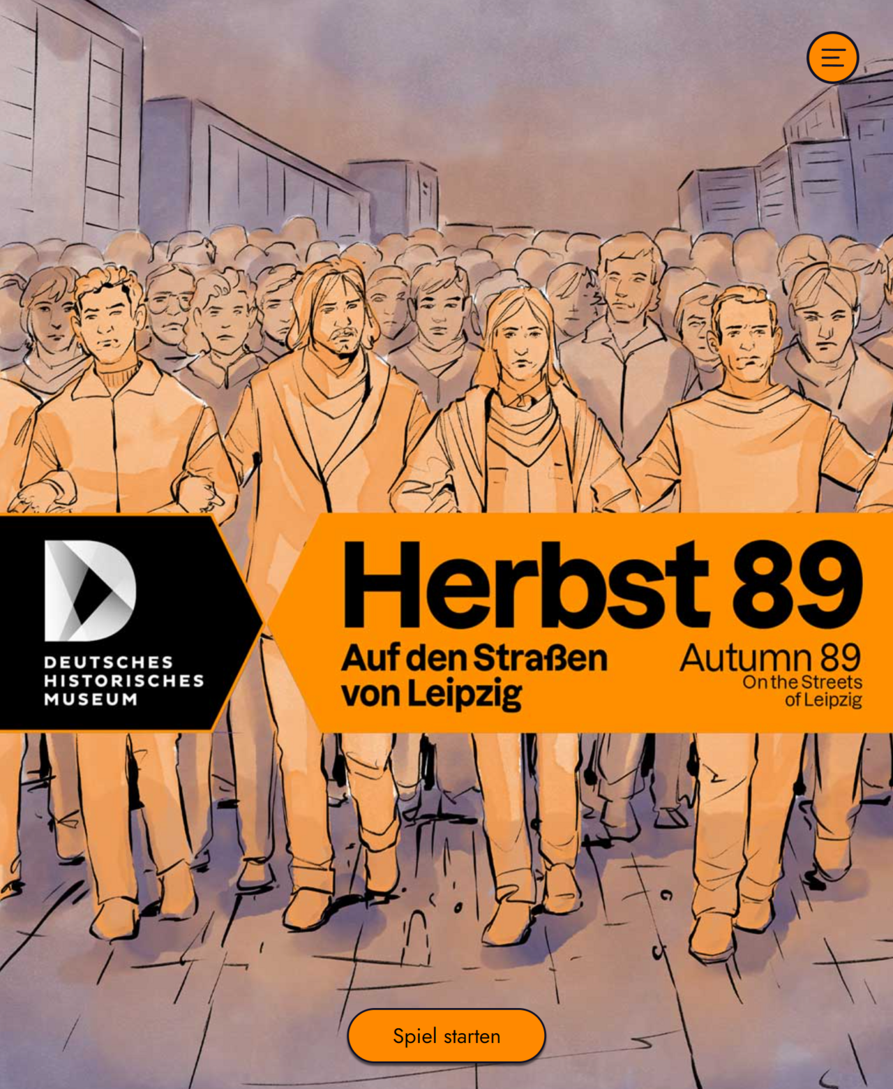 Screenshot aus dem Spiel Herbst 89 des DHM Berlin