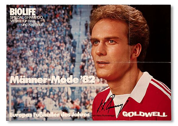 Plakat Männer-Mode 82 Biolife Spezial-Shampoo mit Rummenigge