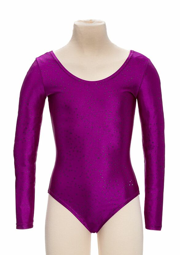 Bodysuit in violett aus den 1980ern